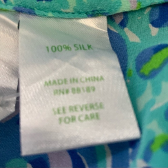 Lilly Pulitzer Blue Amelia island Tunic Top. Size X-Small. - Picture 9 of 9